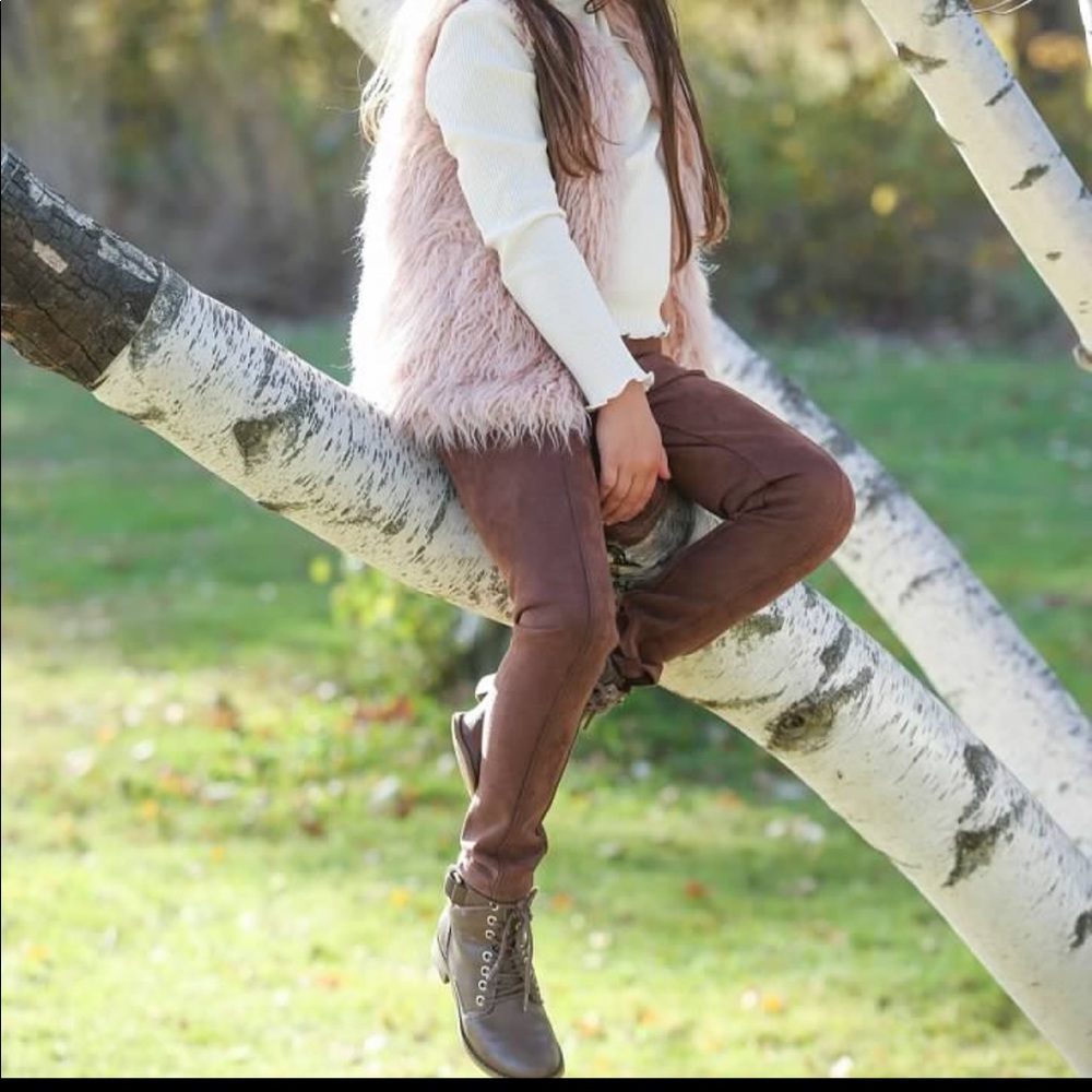 JANIE & JACK Faux Suede Legging